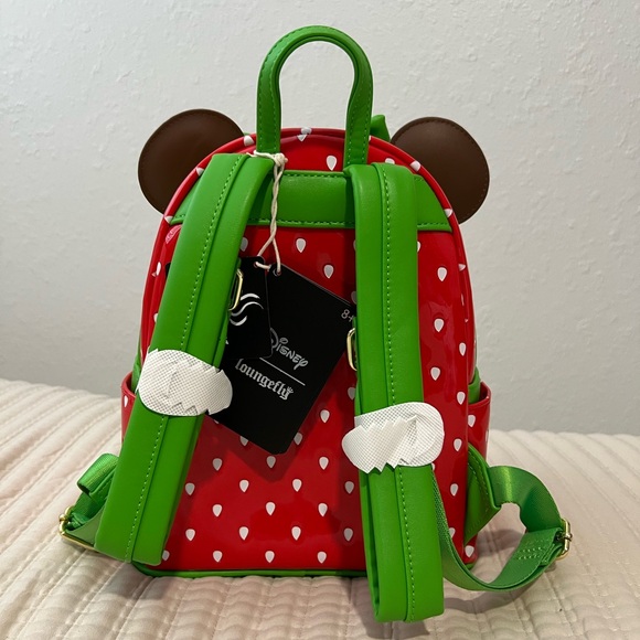 NWT Minnie Mouse Chocolate Dipped Strawberry Mini Loungefly Backpack